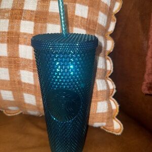 Starbucks Teal Ombre Studded Reusable Tumbler